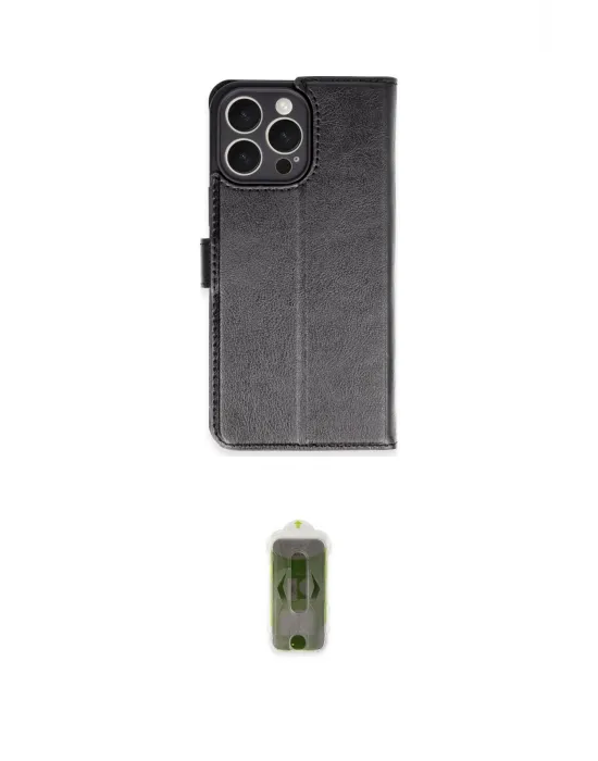 ieg™ iPhone 16 Pro Max Kılıf Siluet Işık Serisi - Siyah Joko Magic 5D Hayalet Cam