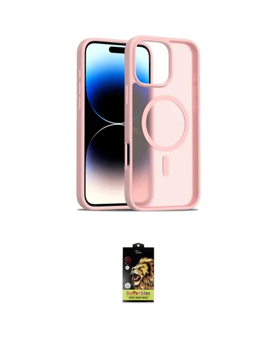 ieg™ iPhone 16 Pro Max Kılıf Siluet Minimal Prime - Siyah Buffer Cam Ekran Koruyucu