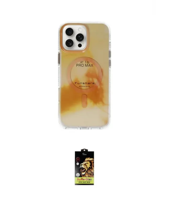 ieg™ iPhone 16 Pro Max Kılıf Ufuk Doku Prime - Siyah Buffer Cam Ekran Koruyucu