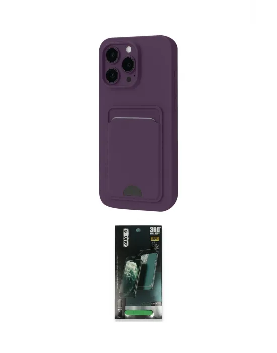 ieg™ iPhone 16 Pro Max Kılıf Vadi Çizgi Prime - Siyah 360 Mat Full Body Arka Koruyucu