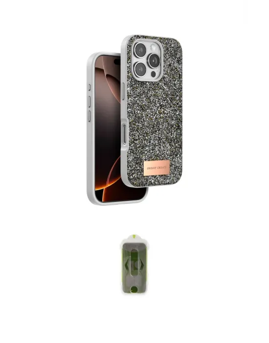 ieg™ iPhone 16 Pro Max Kılıf Vadi Klasik Serisi - Siyah Joko Magic 5D Hayalet Cam