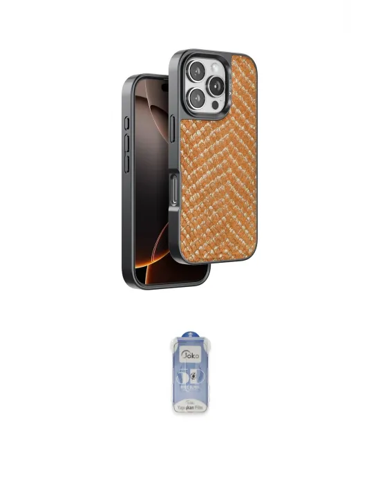ieg™ iPhone 16 Pro Max Kılıf Vadi Özel Seri - Siyah Joko Magic 5D Cam