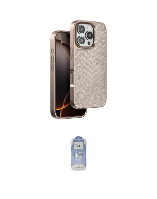 ieg™ iPhone 16 Pro Max Kılıf Vadi Özel Seri - Siyah Joko Magic 5D Cam