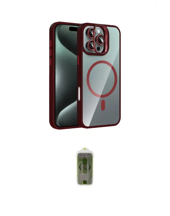ieg™ iPhone 16 Pro Max Kılıf Yadigar Asil Koleksiyonu - Siyah Joko Magic 5D Hayalet Cam