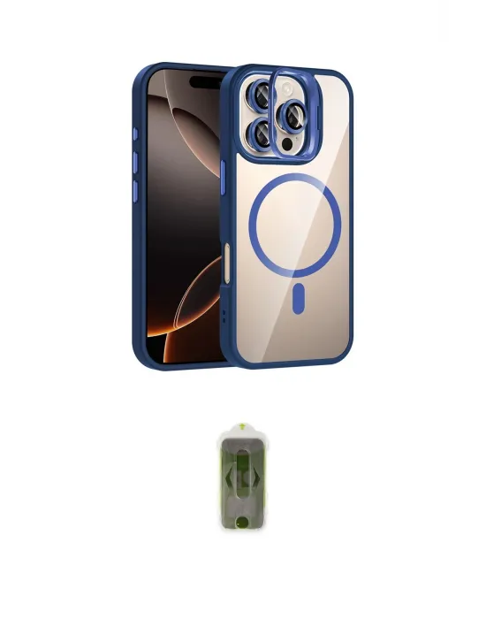 ieg™ iPhone 16 Pro Max Kılıf Yadigar Asil Koleksiyonu - Siyah Joko Magic 5D Hayalet Cam