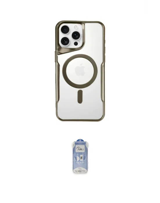 ieg™ iPhone 16 Pro Max Kılıf Yadigar Klasik Özel Seri - Siyah Joko Magic 5D Cam