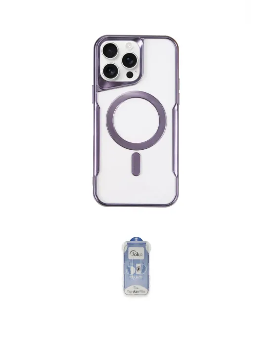 ieg™ iPhone 16 Pro Max Kılıf Yadigar Klasik Özel Seri - Siyah Joko Magic 5D Cam