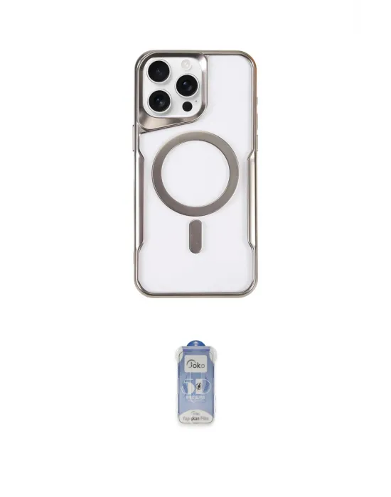 ieg™ iPhone 16 Pro Max Kılıf Yadigar Klasik Özel Seri - Siyah Joko Magic 5D Cam