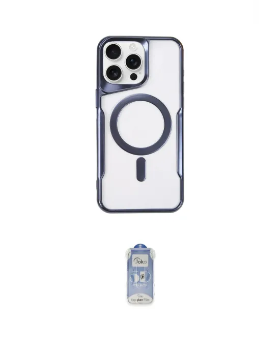 ieg™ iPhone 16 Pro Max Kılıf Yadigar Klasik Özel Seri - Siyah Joko Magic 5D Cam
