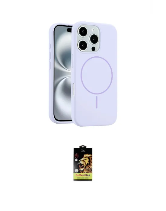 ieg™ iPhone 16 Pro Max Kılıf Yankı Form Serisi - Siyah Buffer Cam Ekran Koruyucu