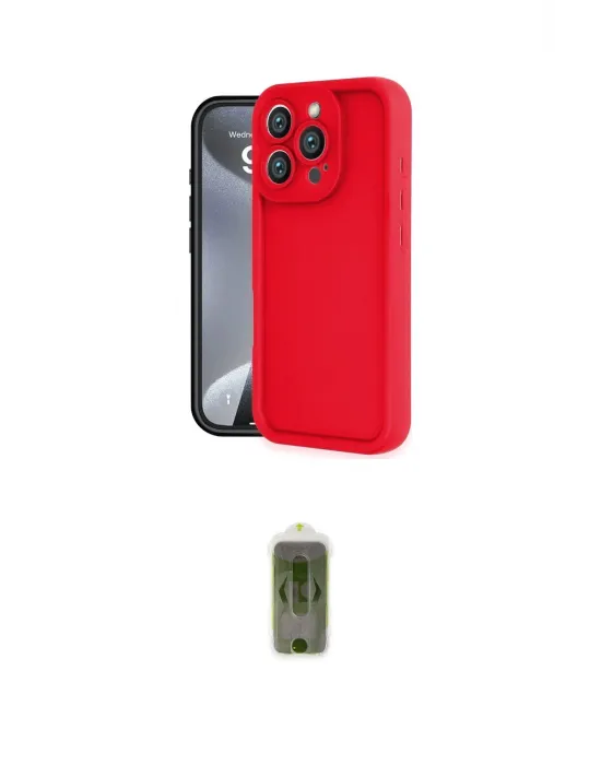 ieg™ iPhone 16 Pro Max Kılıf Yankı Yansıma Özel Seri - Siyah Joko Magic 5D Hayalet Cam