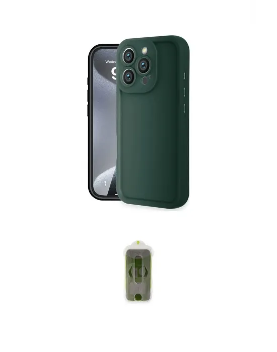 ieg™ iPhone 16 Pro Max Kılıf Yankı Yansıma Özel Seri - Siyah Joko Magic 5D Hayalet Cam