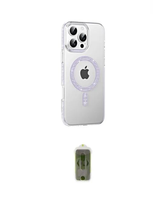 ieg™ iPhone 16 Pro Max Kılıf Yörünge Koleksiyonu - Siyah Joko Magic 5D Hayalet Cam