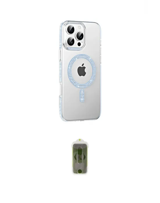 ieg™ iPhone 16 Pro Max Kılıf Yörünge Koleksiyonu - Siyah Joko Magic 5D Hayalet Cam