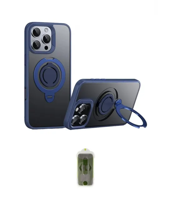 ieg™ iPhone 16 Pro Max Kılıf Zirve Çizgi Prime - Siyah Joko Magic 5D Hayalet Cam