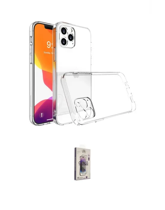 ieg™ iPhone 16 Pro Max Kılıf Zirve Doku - Siyah Bilvis 3D Cam Ekran Koruyucu