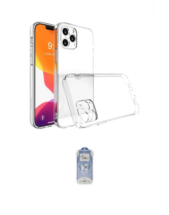 ieg™ iPhone 16 Pro Max Kılıf Zirve Doku - Siyah Joko Magic 5D Cam