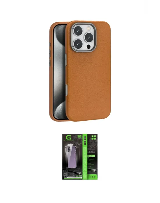 ieg™ iPhone 16 Pro Max Kılıf Zirve Modern Prime - Şeffaf 360 Full Body Arka Koruyucu