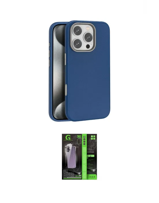 ieg™ iPhone 16 Pro Max Kılıf Zirve Modern Prime - Şeffaf 360 Full Body Arka Koruyucu