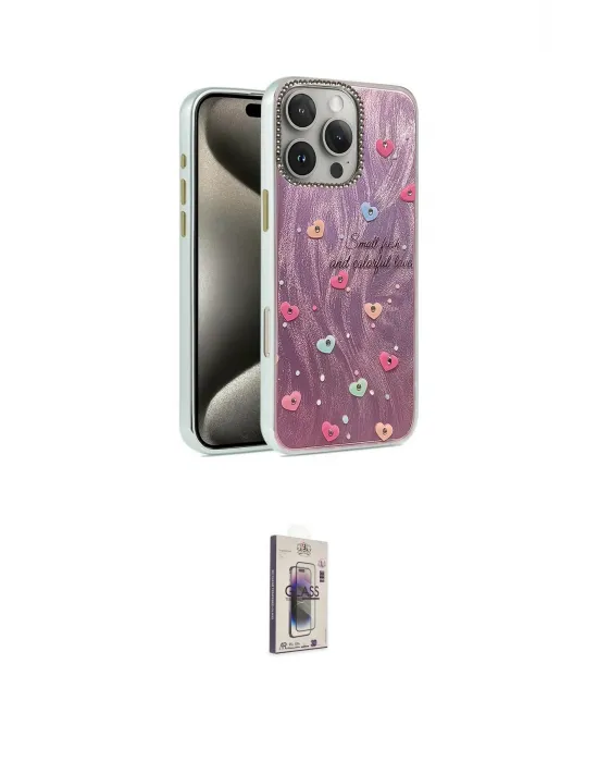 ieg™ iPhone 16 Pro Max Kılıf Zirve Modern Prime - Siyah Bilvis 3D Cam Ekran Koruyucu