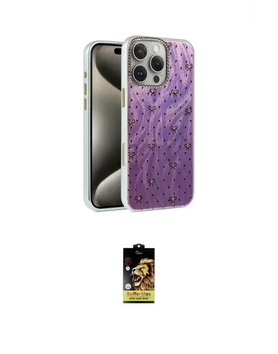 ieg™ iPhone 16 Pro Max Kılıf Zirve Modern Prime - Siyah Buffer Cam Ekran Koruyucu
