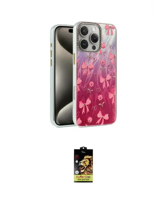 ieg™ iPhone 16 Pro Max Kılıf Zirve Modern Prime - Siyah Buffer Cam Ekran Koruyucu