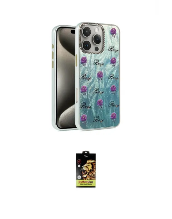 ieg™ iPhone 16 Pro Max Kılıf Zirve Modern Prime - Siyah Buffer Cam Ekran Koruyucu