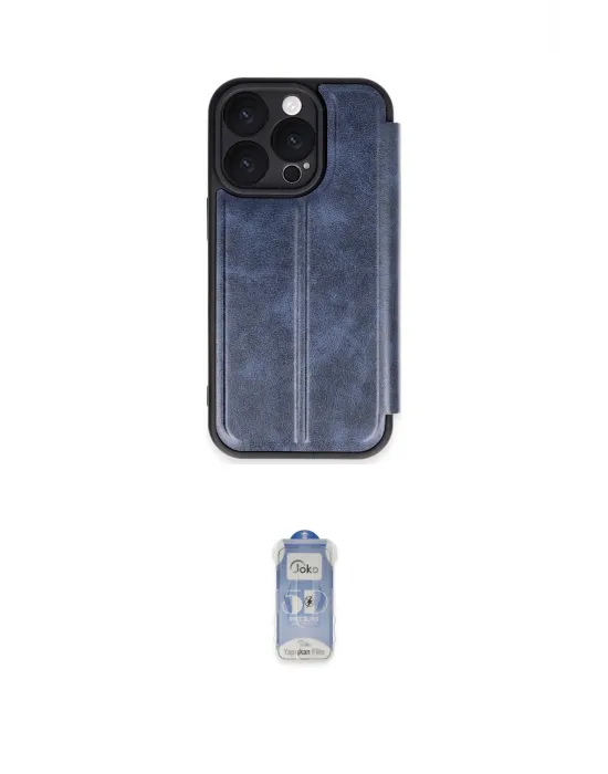 ieg™ iPhone 16 Pro Max Kılıf Zirve Yansıma Serisi - Siyah Joko Magic 5D Cam