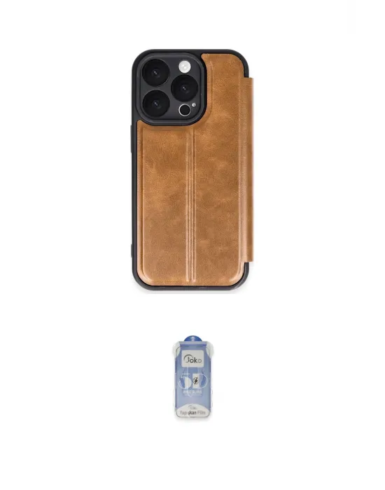 ieg™ iPhone 16 Pro Max Kılıf Zirve Yansıma Serisi - Siyah Joko Magic 5D Cam