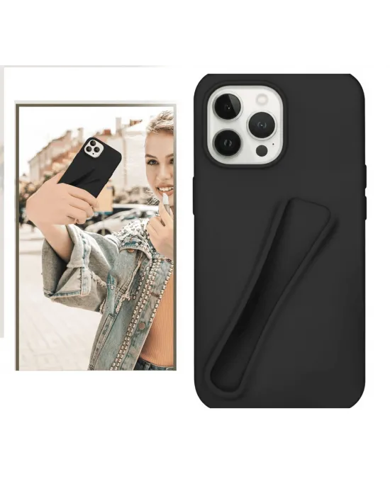 ieg™ İphone 16 Pro Max Lip Gloss Kılıf Siyah