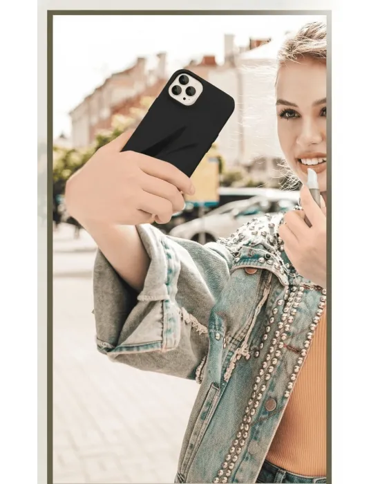 ieg™ İphone 16 Pro Max Lip Gloss Kılıf Siyah