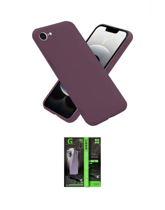 ieg™ iPhone 16E Kılıf Kozmos Yansıma Özel Seri - Şeffaf 360 Full Body Arka Koruyucu
