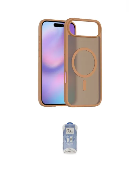 ieg™ iPhone 17 Air Kılıf Siluet Minimal Prime - Siyah Joko Magic 5D Cam