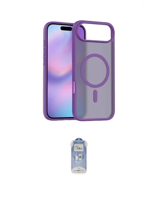 ieg™ iPhone 17 Air Kılıf Siluet Minimal Prime - Siyah Joko Magic 5D Cam