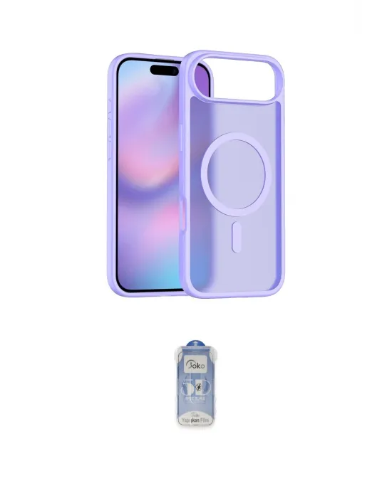 ieg™ iPhone 17 Air Kılıf Siluet Minimal Prime - Siyah Joko Magic 5D Cam