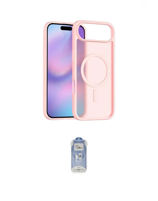 ieg™ iPhone 17 Air Kılıf Siluet Minimal Prime - Siyah Joko Magic 5D Cam