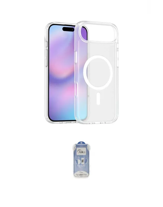 ieg™ iPhone 17 Air Kılıf Siluet Minimal Prime - Siyah Joko Magic 5D Cam