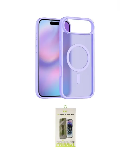 ieg™ iPhone 17 Air Kılıf Siluet Minimal Prime - Siyah Joko Magic 5D Hayalet Cam