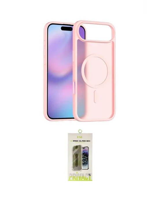 ieg™ iPhone 17 Air Kılıf Siluet Minimal Prime - Siyah Joko Magic 5D Hayalet Cam