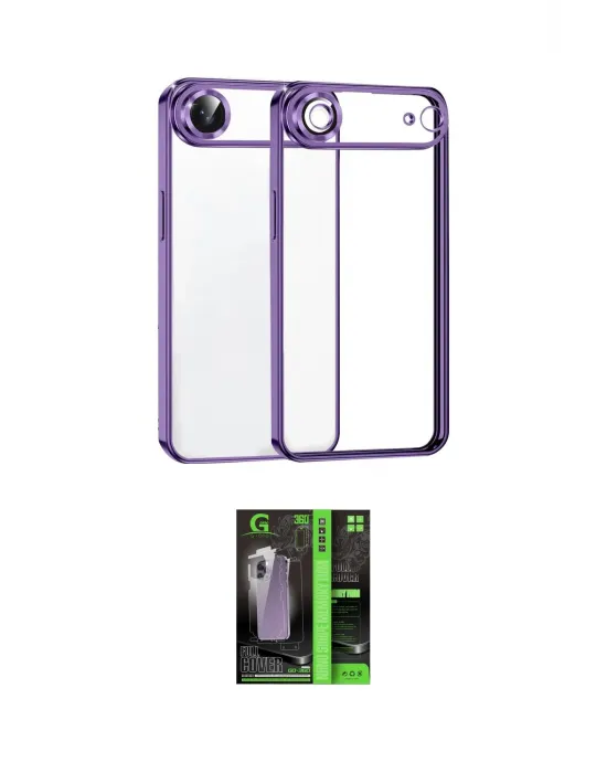 ieg™ iPhone 17 Air Kılıf Vadi Minimal - Şeffaf 360 Full Body Arka Koruyucu