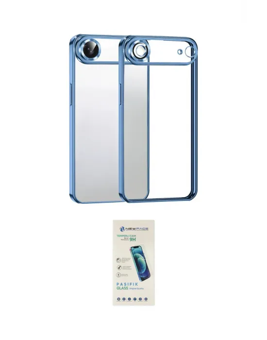 ieg™ iPhone 17 Air Kılıf Vadi Minimal - Şeffaf Pasifik Cam Ekran Koruyucu