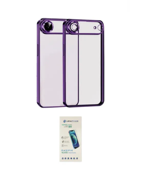 ieg™ iPhone 17 Air Kılıf Vadi Minimal - Şeffaf Pasifik Cam Ekran Koruyucu