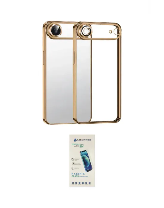ieg™ iPhone 17 Air Kılıf Vadi Minimal - Şeffaf Pasifik Cam Ekran Koruyucu