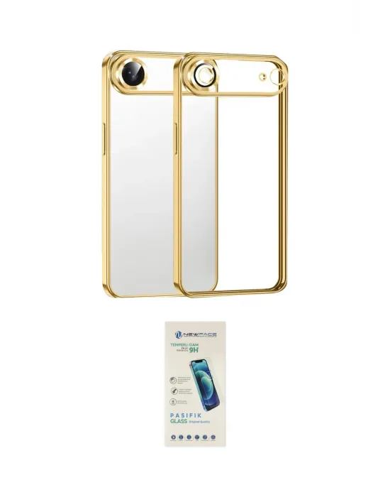 ieg™ iPhone 17 Air Kılıf Vadi Minimal - Şeffaf Pasifik Cam Ekran Koruyucu
