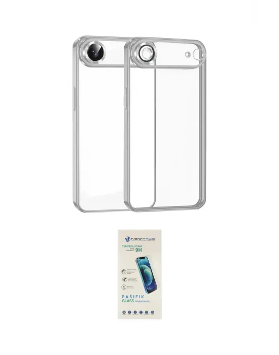 ieg™ iPhone 17 Air Kılıf Vadi Minimal - Şeffaf Pasifik Cam Ekran Koruyucu