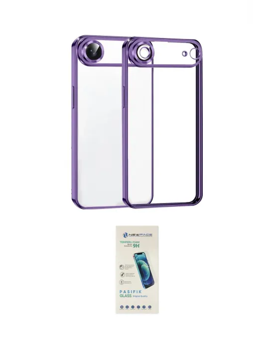 ieg™ iPhone 17 Air Kılıf Vadi Minimal - Şeffaf Pasifik Cam Ekran Koruyucu
