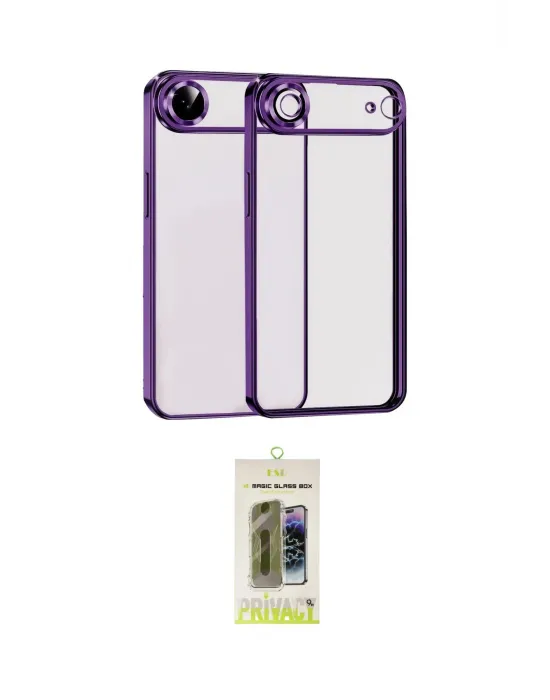 ieg™ iPhone 17 Air Kılıf Vadi Minimal - Siyah Joko Magic 5D Hayalet Cam
