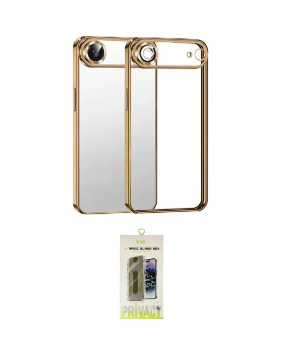 ieg™ iPhone 17 Air Kılıf Vadi Minimal - Siyah Joko Magic 5D Hayalet Cam