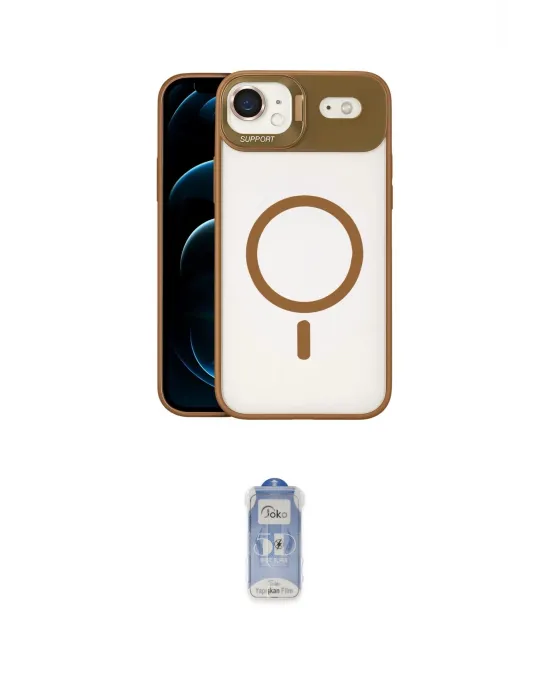 ieg™ iPhone 17 Air Kılıf Yadigar Asil Koleksiyonu - Siyah Joko Magic 5D Cam
