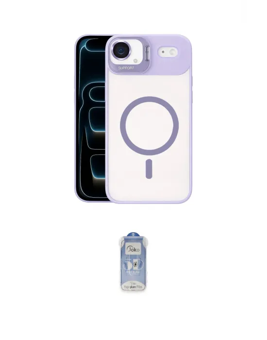 ieg™ iPhone 17 Air Kılıf Yadigar Asil Koleksiyonu - Siyah Joko Magic 5D Cam